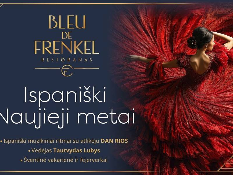 Ispaniški Naujieji metai Bleu de Frenkel restorane